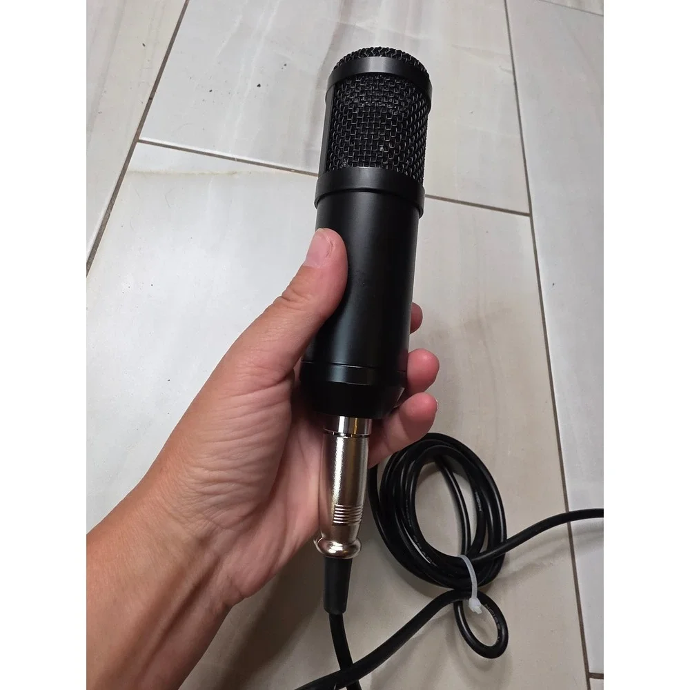 Professional Condenser Microphone Black XLR to 3.5mm Jack Low Noise Cable Mic G3